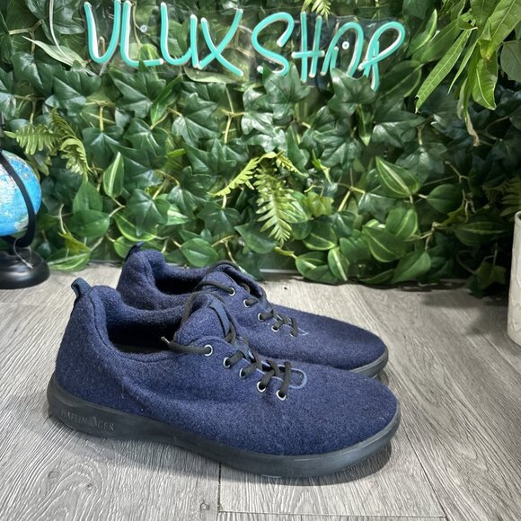 Haflinger Everyday Lace Up Wool Sneaker Men Size 8 Navy Blue main image 6